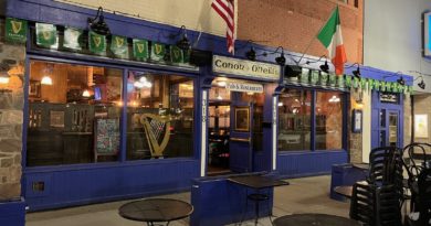 The exterior of Conor O'Neills in downtown Ann Arbor