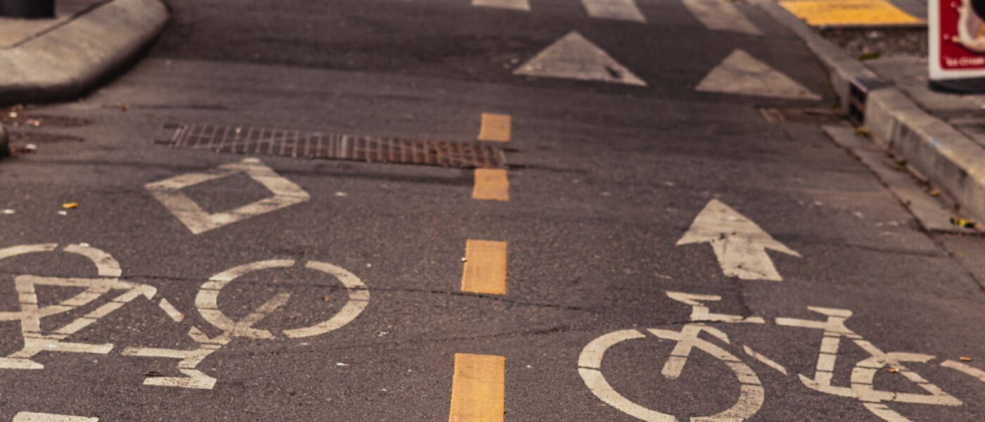 bike lane in a city