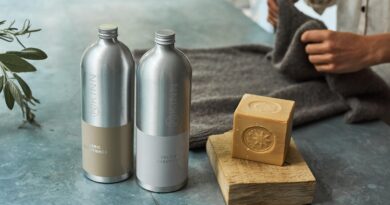 Refillable bottles and bar soap