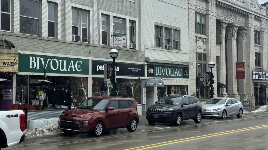 Bivouac, on State Street, near Nickels Arcade