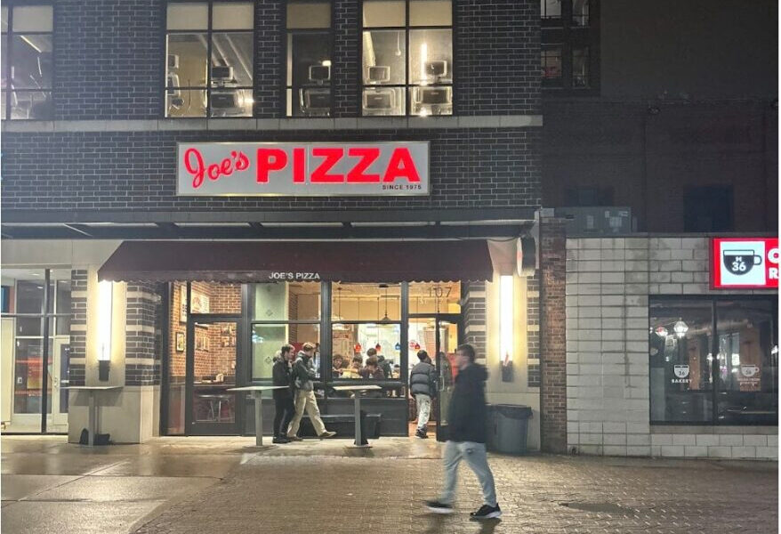 Exterior of Joe's Pizza