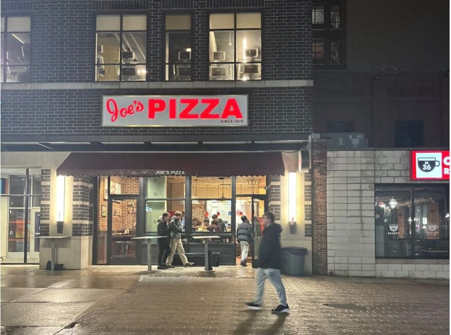 Exterior of Joe's Pizza