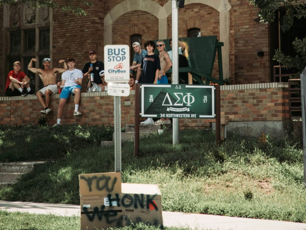 Photo of fraternity house