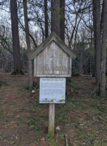 "Fairy Woods & Troll Hollow" Sign-Post in The Arb